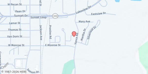 Map showing Life Changers, Inc. at 772 Maple Ln., Grenada, MS