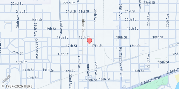 Map showing Empowerment Ministries at 1700 30th Avenue, Gulfport, MS