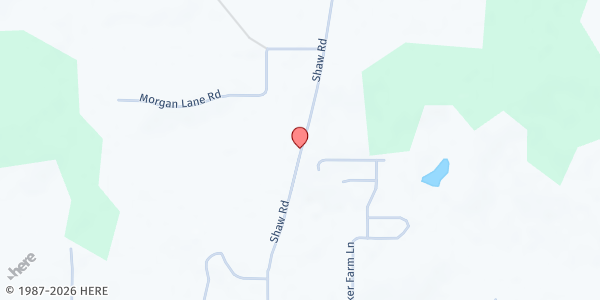 Map showing Extended Hands Assembly of God at 16427 Shaw Rd., Gulfport, MS