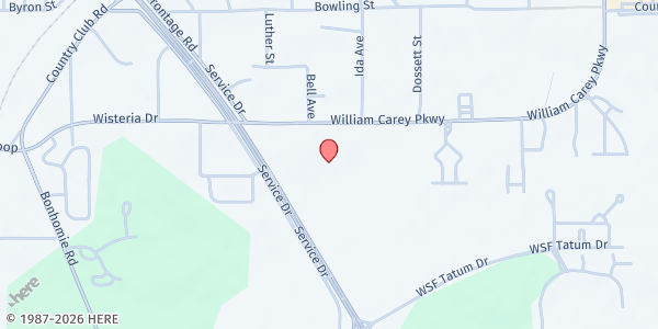 Map showing Salvation Army FP- Hattiesburg at 5670 US Hwy. 49, Hattiesburg, MS