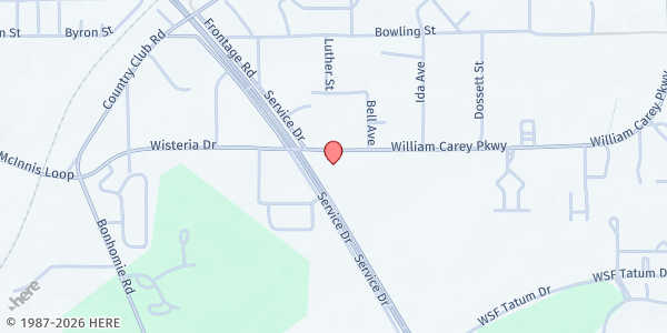 Map showing Salvation Army FP - Hattiesburg at 5670 US Hwy 49 S, Hattiesburg, MS