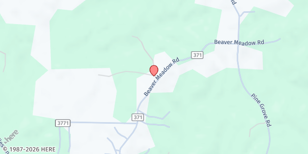 Map showing Greater Beaver Meadow Baptist at 289 County Rd 371, Heidelberg, MS