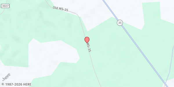 Map showing New Life Center at Hwy 35 Bypass, Hesterville, MS