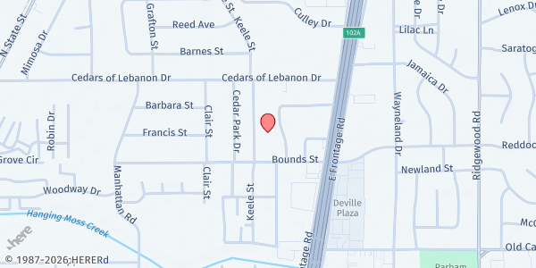 Map showing Planting Seeds Ministry at 5360 Executive Place, Ste A, Jackson, MS