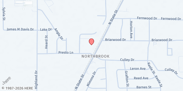 Map showing Salvation Army - Jackson at 110 Presto Lane, Jackson, MS