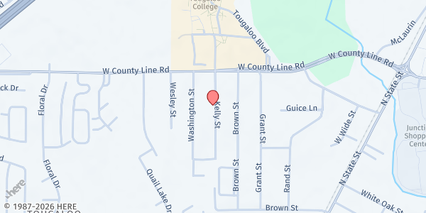 Map showing St. James Bethel at 6218 Kelly St, Jackson, MS