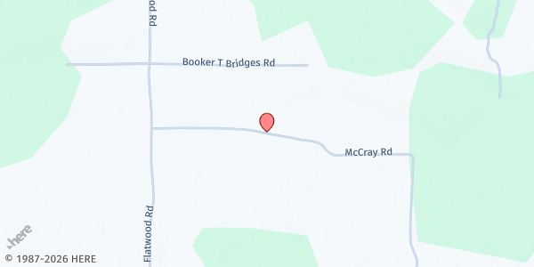 Map showing Hearts & Hands Food Pantry at 78 McCray Rd, Jayess, MS
