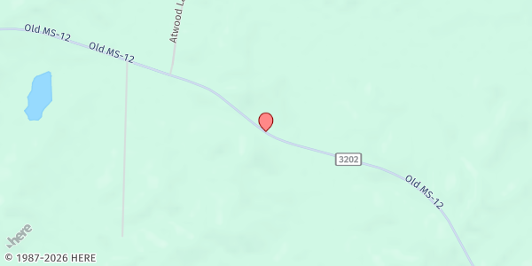 Map showing Helping Hands Ministries at 14117 Attala Rd 4202, Kosciusko, MS