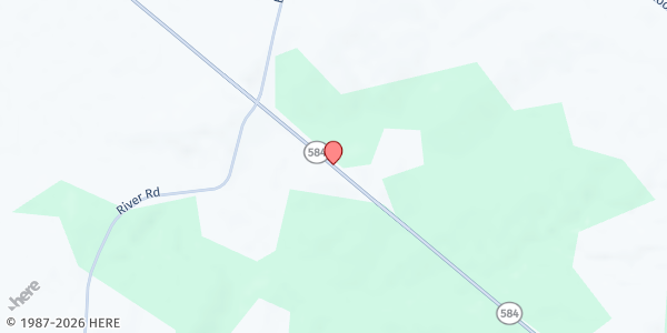 Map showing Amite River Baptist Assn. at 395 Hwy 584, Liberty, MS