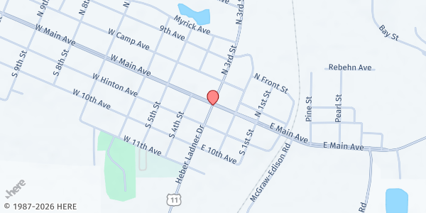 Map showing BMA SDA Church at 6428 US Hwy. 11, Lumberton, MS