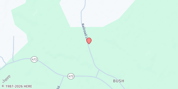 Map showing Overflow Food Pantry at 222 Railroad Dr. E, Magee, MS