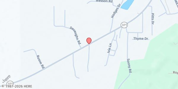 Map showing Itawamba UMC FP at 2711 Hwy. 371 N., Mantachie, MS