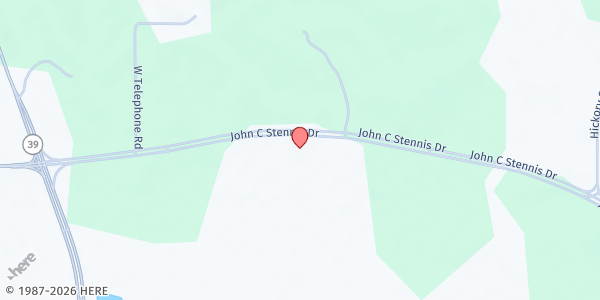 Map showing Maranatha Fellowship Church at 720 John C Stennis Dr., Meridian, MS