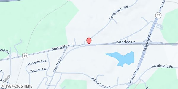 Map showing Ms Regional Housing Authority at 298 Northside Dr, Meridian, MS