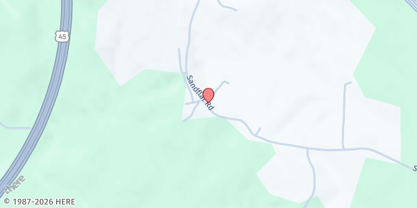 Map showing Zion Hill CME Church at 1190 Sand Flat Rd, Meridian, MS