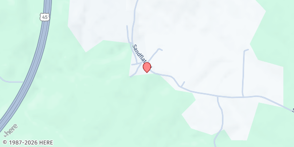 Map showing Zion Hill CME Church at 1190 Sandflat Rd., Meridian, MS