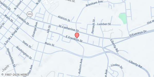 Map showing Natchez Community Stewpot at 69 East Franklin, Natchez, MS