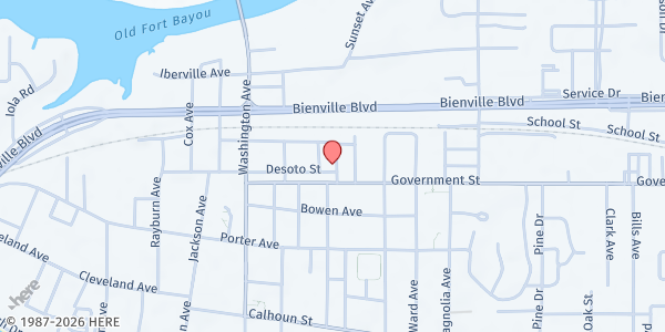 Map showing The Lord is my Help at 1205 DeSoto Ave., Ocean Springs, MS