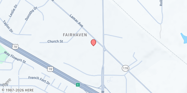 Map showing Olive Branch Food Ministry at 10947 Hwy. 178, Olive Branch, MS