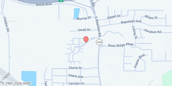 Map showing Mount Elam M B Church at 1703 Colony Park Dr., Pearl, MS