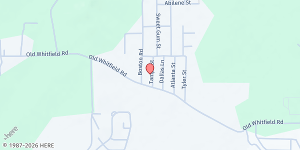 Map showing Oak Grove MB Church at 935 Tampa St, Pearl, MS