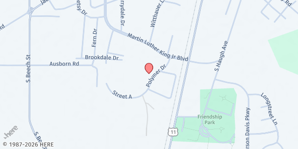 Map showing Manna Ministries at 120 St. A, Picayune, MS