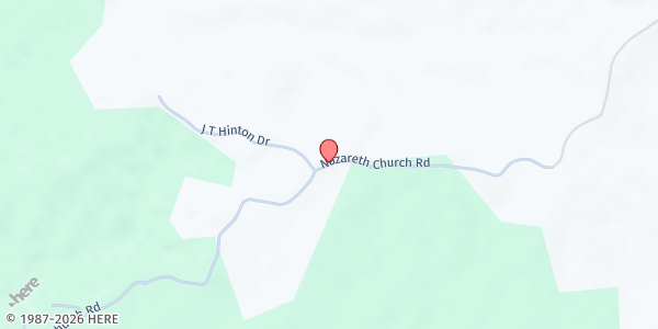 Map showing Nazareth Baptist Church at 39 Nazareth Church Road, Richton, MS