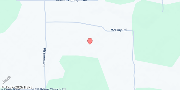 Map showing Hearts & Hands Food Pantry at 286 New Home Church Road, Sartinville, MS