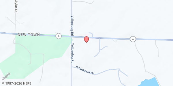 Map showing Solid Rock Assembly of God FP at 16938 MS-4, Senatobia, MS