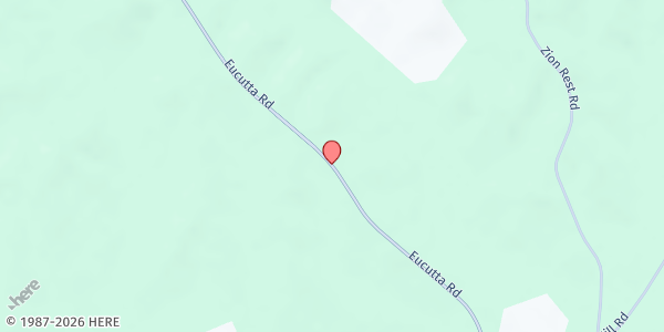 Map showing Bethlehem M.B. Church at 1142 Eucutta Rd., Shubuta, MS