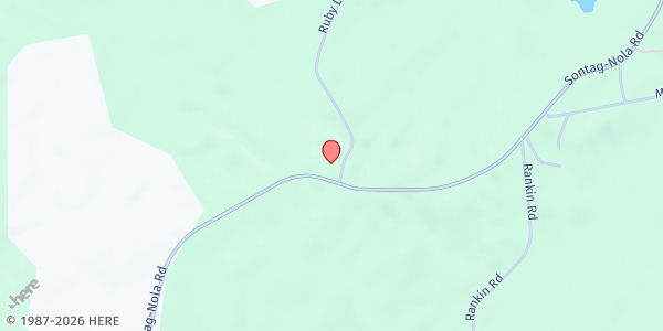 Map showing Shiloh Baptist Church Food and Friends Pantry at 583 Sontag Nola Rd, Sontag, MS