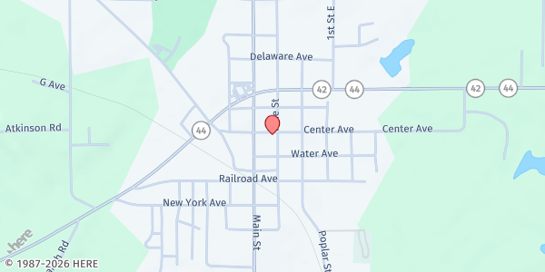 Map showing Sumrall Food Pantry at 145 Center Ave., Sumrall, MS