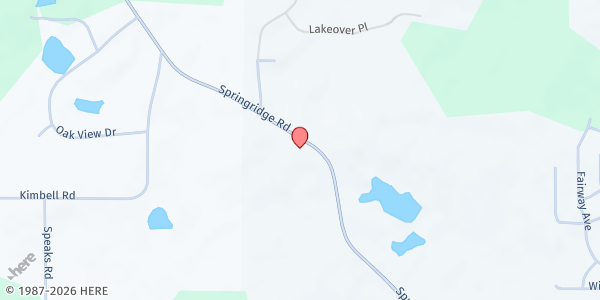 Map showing Wynndale Baptist Church at 11287 Springridge Rd, Terry, MS