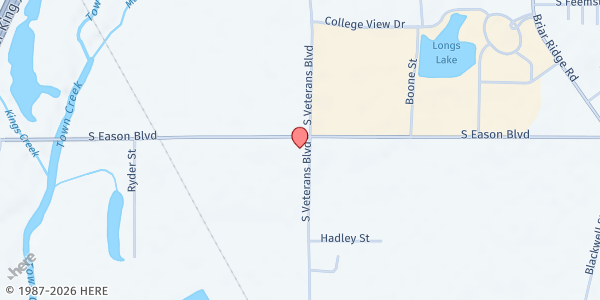 Map showing St. Luke Food Pantry at 2653 S. Eason Blvd., Tupelo, MS