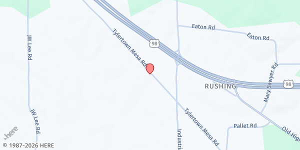 Map showing Walthall County Food Pantry at 15 Tylertown-Mesa Rd, Tylertown, MS