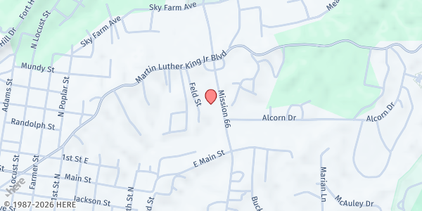 Map showing Salvation Army - Vicksburg at 530 Mission 66, Vicksburg, MS