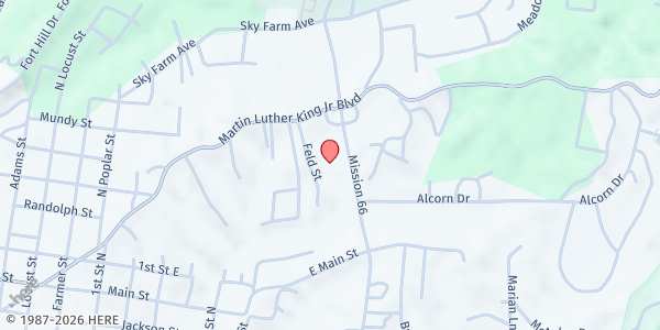 Map showing Salvation Army - Vicksburg at 530 Mission 66, Vicksburg, MS