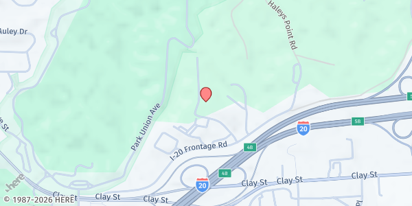 Map showing Triumph Church Food Pantry at 136 Honeysuckel Lane, Vicksburg, MS