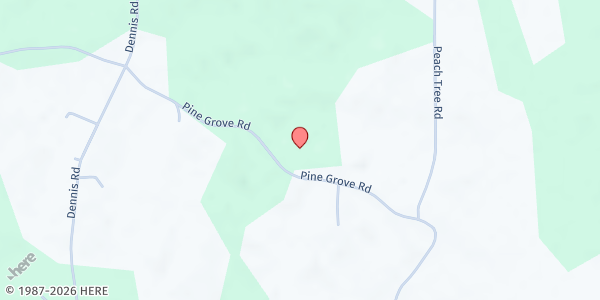 Map showing Pine Grove Pentecostal Church at 3379 Pine Grove Rd, Walnut Grove, MS