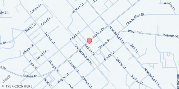 Map showing Samaritan's Closet FP at 702 Azalea Dr, Waynesboro, MS