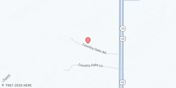 Map showing Project Homestead at 11575 Hwy 45 Alt N, West Point, MS