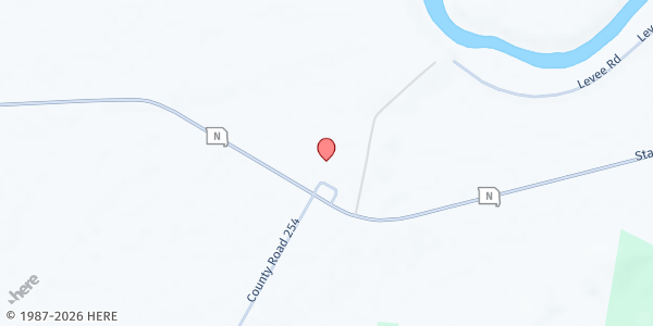 Map showing Amen Center at 3600 State Hwy. N., Advance, MO