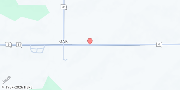 Map showing Burr Oak Christian Church at Burr Oak Christian Church, Amity, MO