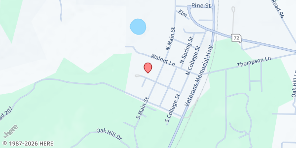 Map showing Signer Senior Center at 113 West Orchard St, Arcadia, MO