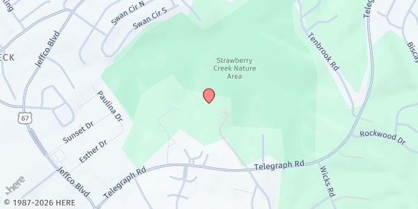 Map showing Salvation Army Arnold at 3740 Telegraph Rd, Arnold, MO
