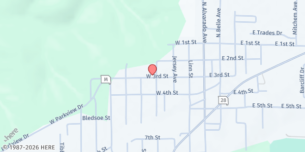 Map showing Belle Elementary at 402 W. 3rd Street, Belle, MO
