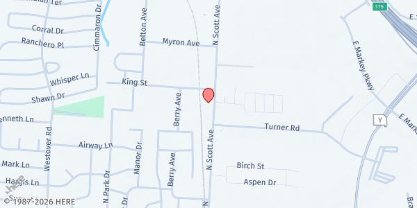 Map showing Family Resource Center of Cass County at 528 N Scott Ave, Belton, MO