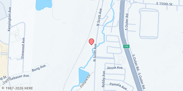 Map showing LifeQuest Church at 1400 N Scott Ave, Belton, MO