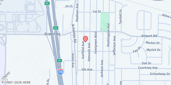 Map showing Food Pantry - Berkeley at 6140 Garfield Ave, Berkeley, MO