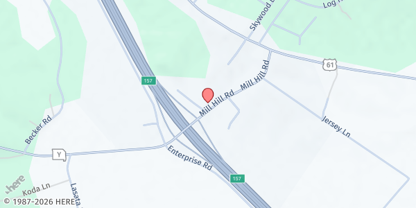 Map showing St. Vincent de Paul Food Pantry at 40 St Agnes Drive, Bloomsdale, MO